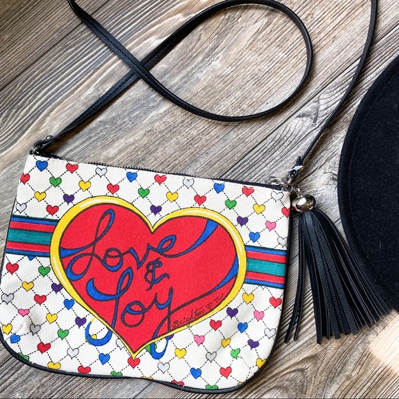 Brighton Love & Joy canvas crossbody - Picture 2 of 8